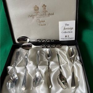 Arthur Price Sovereign Collection Set 6 Tea/Coffee Spoons Stainless Sheffield